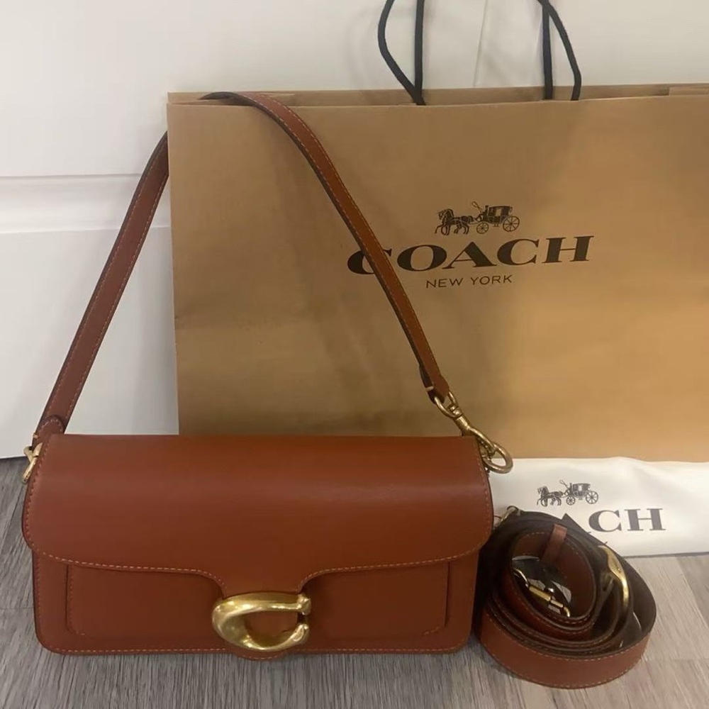 Coach Rust Brown Leather Tabby 26 Shoulder Bag - Picture 2 of 9